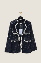 Chanel “Bleu Héritage” Classic Tweed Jacket