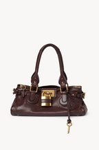 Chloé “Paddington Revival” Lock Satchel – Espresso Leather
