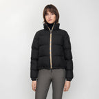 Burberry “Era Kensington” Signature Check-Trim Puffer Jacket