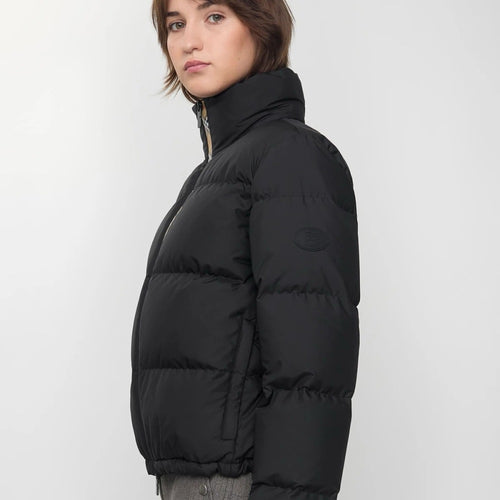 Burberry “Era Kensington” Signature Check-Trim Puffer Jacket