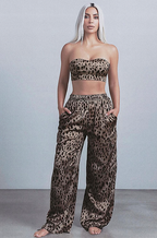 'D&G' Skims Leopard Print Pants Set