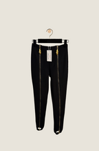 Schiaparelli “Orphée Doré” Sculpted Zip-Deco Cigarette Pant
