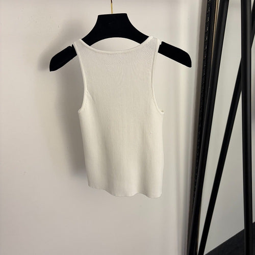 Schiaparelli Énigme Dorée Ribbed Tank