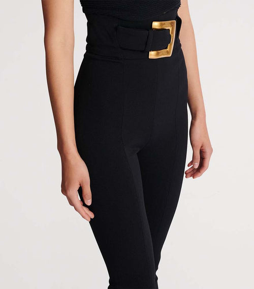 Balmain Or Noir Sculpted High-Waist Legging