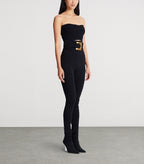 Balmain Or Noir Sculpted High-Waist Legging