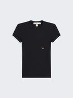 Schiaparelli Noir Épure Signature Knit Tee Description