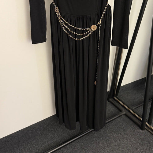 Chanel Nocturne Élégance Draped Chain Midi Dress