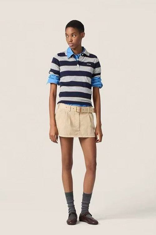 Miu Miu Collegiate Stripe Polo – Heritage Academy Edition