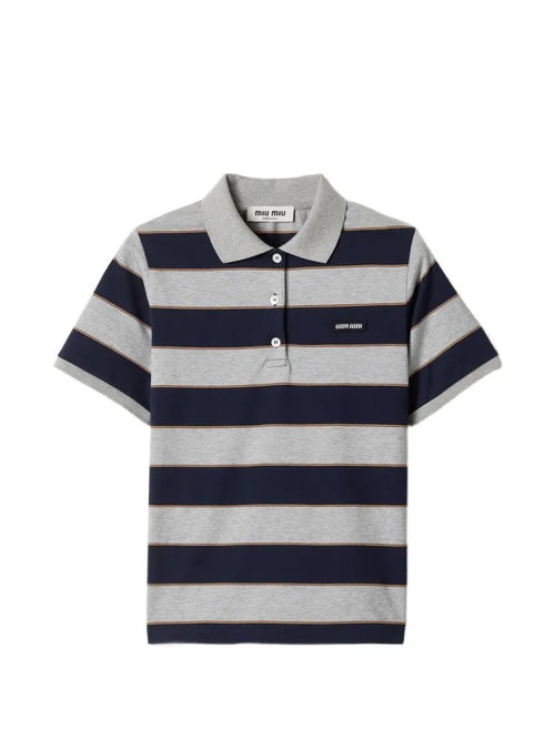 Miu Miu Collegiate Stripe Polo – Heritage Academy Edition