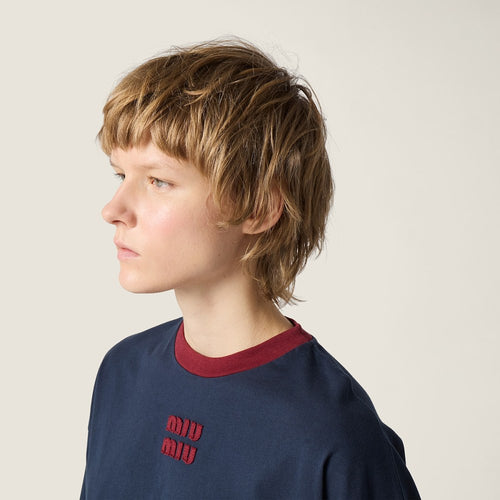 Miu Miu Signature Logo Long Sleeve Tee – Collegiate Minimal Edition