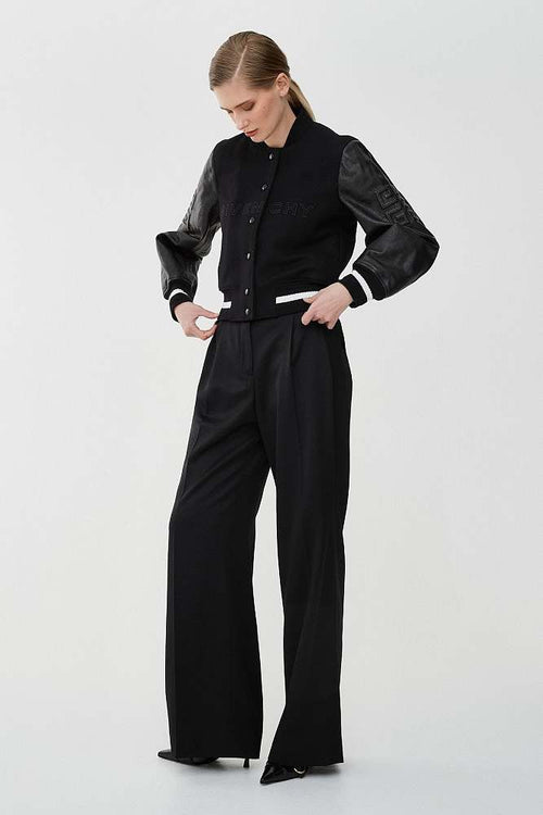 Givenchy Noir Monogram Varsity Leather Jacket