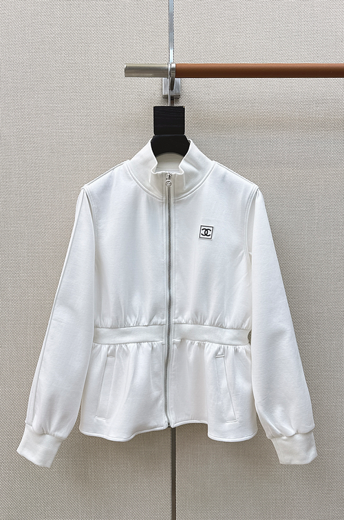 Chanel Coco Sculpt Peplum Zip Jacket