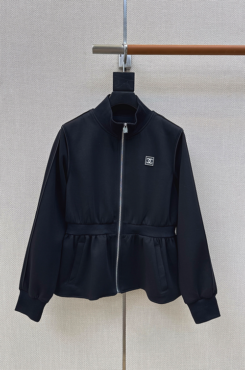 Chanel Coco Sculpt Peplum Zip Jacket