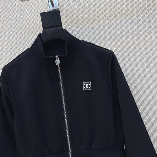 Chanel Coco Sculpt Peplum Zip Jacket