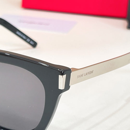 Saint Laurent Classic Angular Frame Sunglasses – Signature Acetate Collection