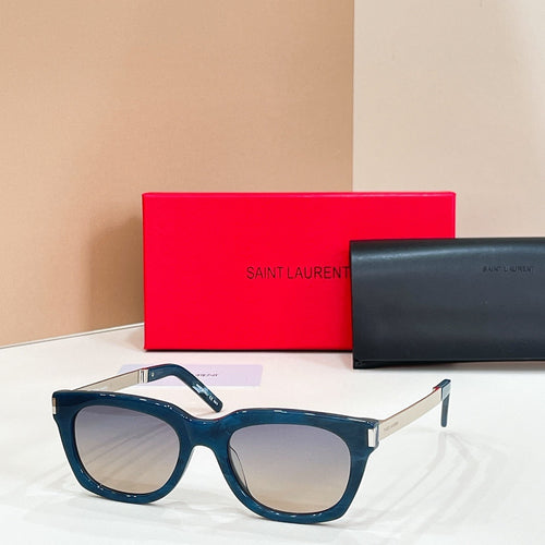 Saint Laurent Classic Angular Frame Sunglasses – Signature Acetate Collection
