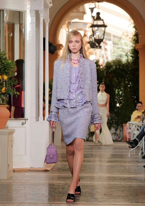 CHANEL Lavande Lumière Tweed Jacket