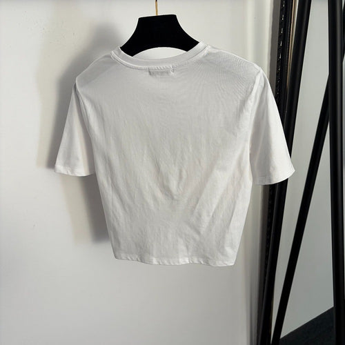 Versace Icon Cinch Logo Crop Tee