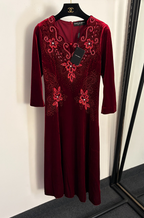 Dolce & Gabbana Regalia Embellished Velvet Midi Gown