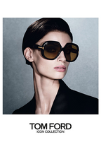 Tom Ford Georgia Oversized Square Sunglasses with Gold “T” Detail (Multiple Colors)