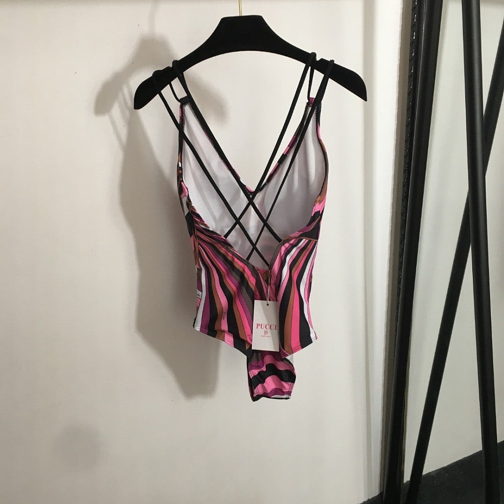 Emilio Pucci Pink Psychedelia One-Piece Swimsuit – LUXE LIVING