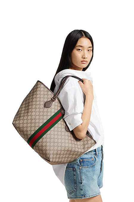 Gucci Ophidia GG Supreme Boston Bag