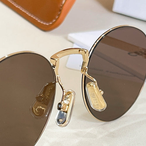 CELINE – Soleil Héritage Round Metal Sunglasses