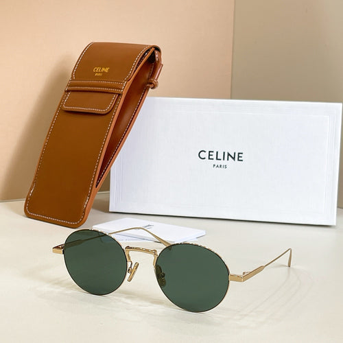 CELINE – Soleil Héritage Round Metal Sunglasses