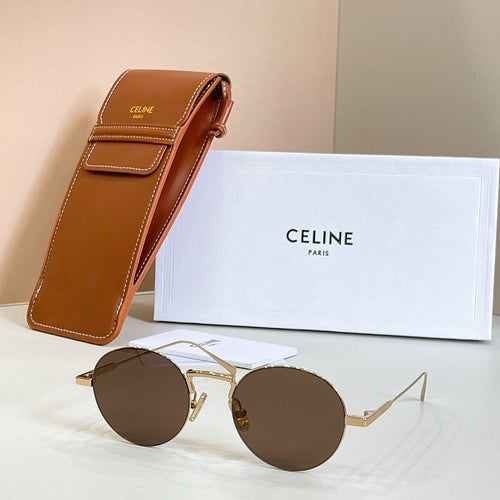 CELINE – Soleil Héritage Round Metal Sunglasses