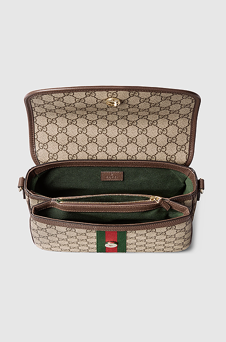 Gucci Ophidia GG Supreme Medium Flap Shoulder Bag
