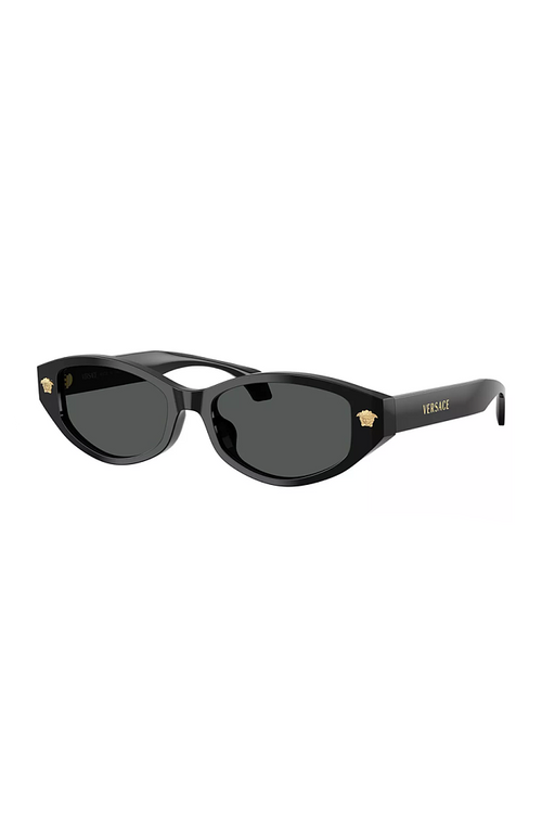 VERSACE – Medusa Noire Oval Icon Sunglasses