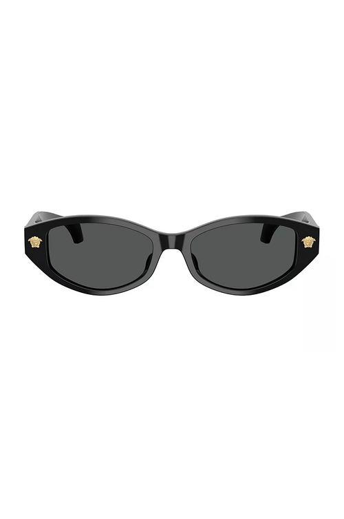 VERSACE – Medusa Noire Oval Icon Sunglasses
