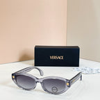 VERSACE – Medusa Noire Oval Icon Sunglasses