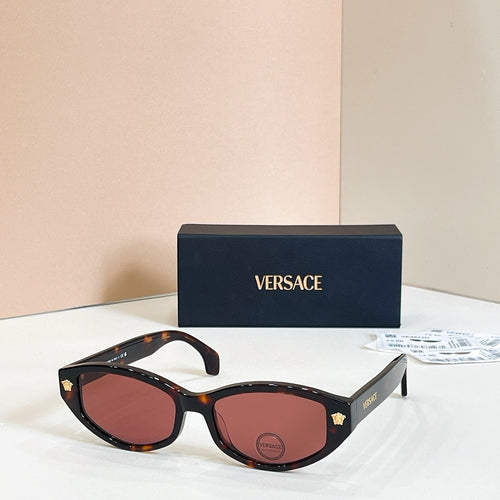 VERSACE – Medusa Noire Oval Icon Sunglasses