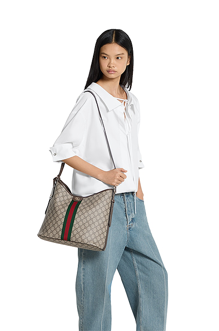 Gucci Ophidia GG Supreme Large Shoulder Bag