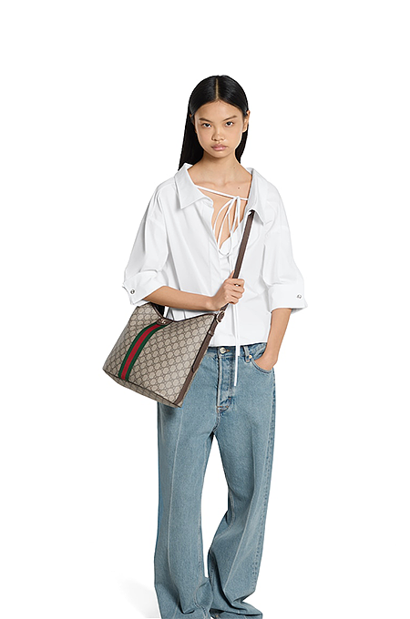 Gucci Ophidia GG Supreme Large Shoulder Bag