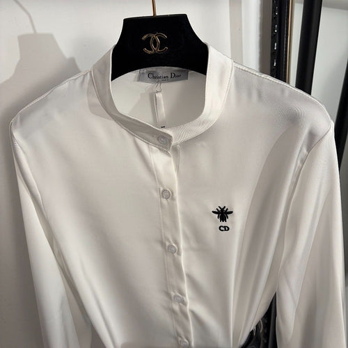 DIOR – Épure Atelier Silk Shirt Dress with Waist Belt