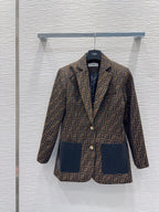 Fendi Roma Élite Monogram Tailored Blazer