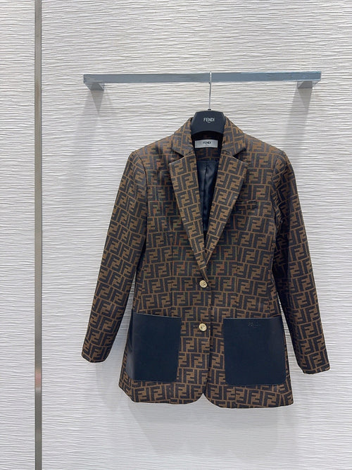 Fendi Roma Élite Monogram Tailored Blazer