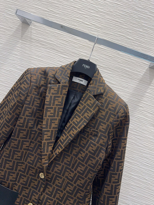 Fendi Roma Élite Monogram Tailored Blazer