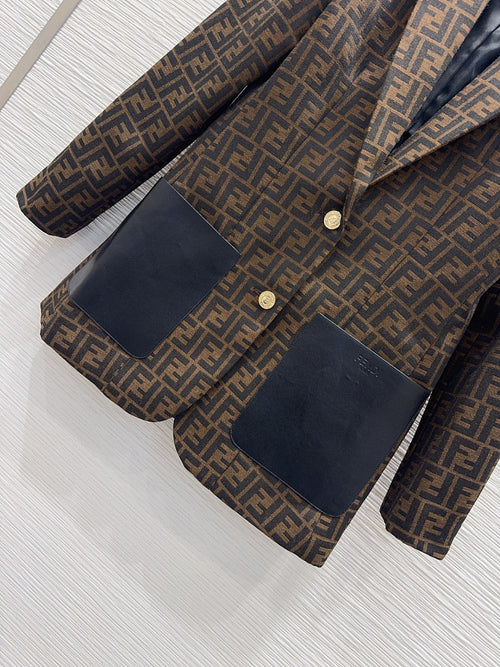 Fendi Roma Élite Monogram Tailored Blazer