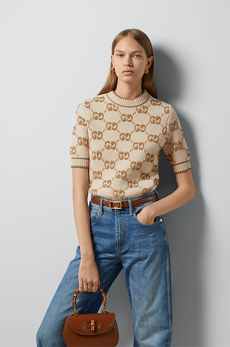 GG Monogram Knitwear Top for Women