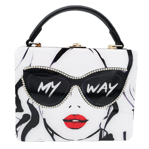 The Diva Vision Rhinestone Minaudière