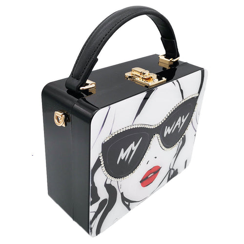 The Diva Vision Rhinestone Minaudière