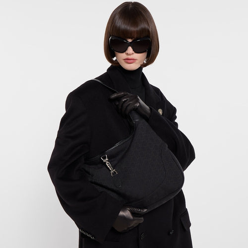Gucci Noir Jackie 1961 Small Hobo Bag (Smooth Leather)