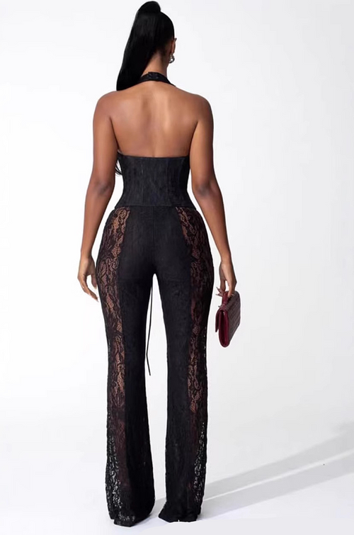 Désir Corset Lace Pants Set