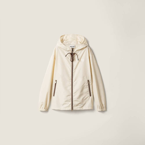 Miu Miu Épure Nylon Hooded Jacket – Crème Atelier Edition