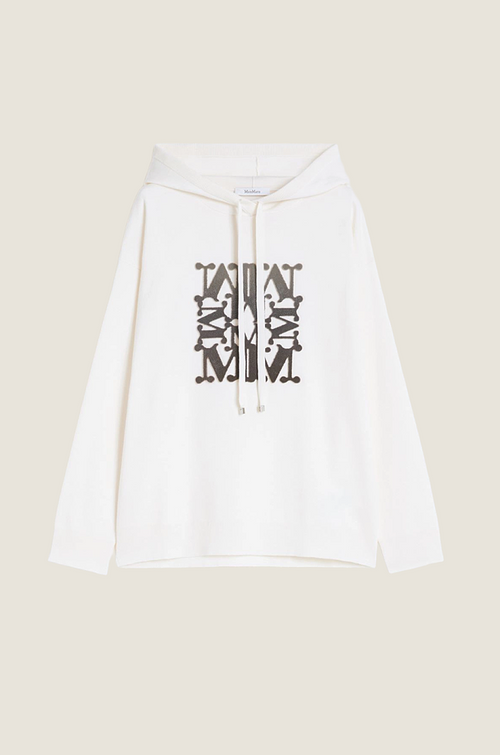 Max Mara Monogram Sculpted Knit Hoodie