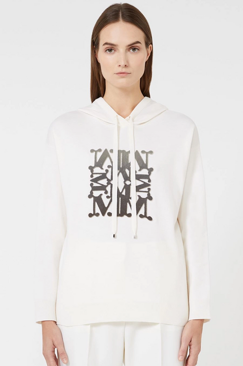 Max Mara Monogram Sculpted Knit Hoodie