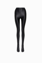 Saint Laurent “Étreinte de Minuit” Satin Stirrup Leggings